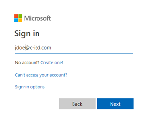 Microsoft Sign In 